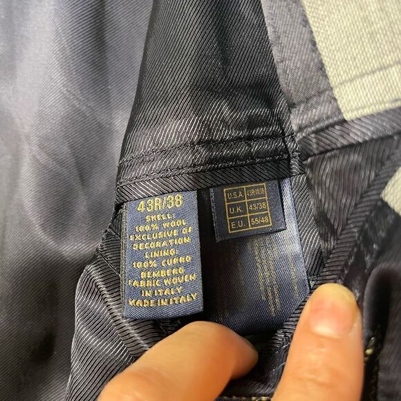 Brooks Brothers 1818 Milano Mens Blazer Size 43R/38 Plaid Wool Italy - Picture 16 of 16